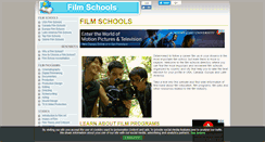 Desktop Screenshot of aboutfilmschools.com