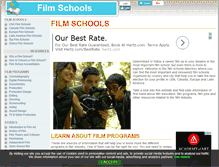Tablet Screenshot of aboutfilmschools.com